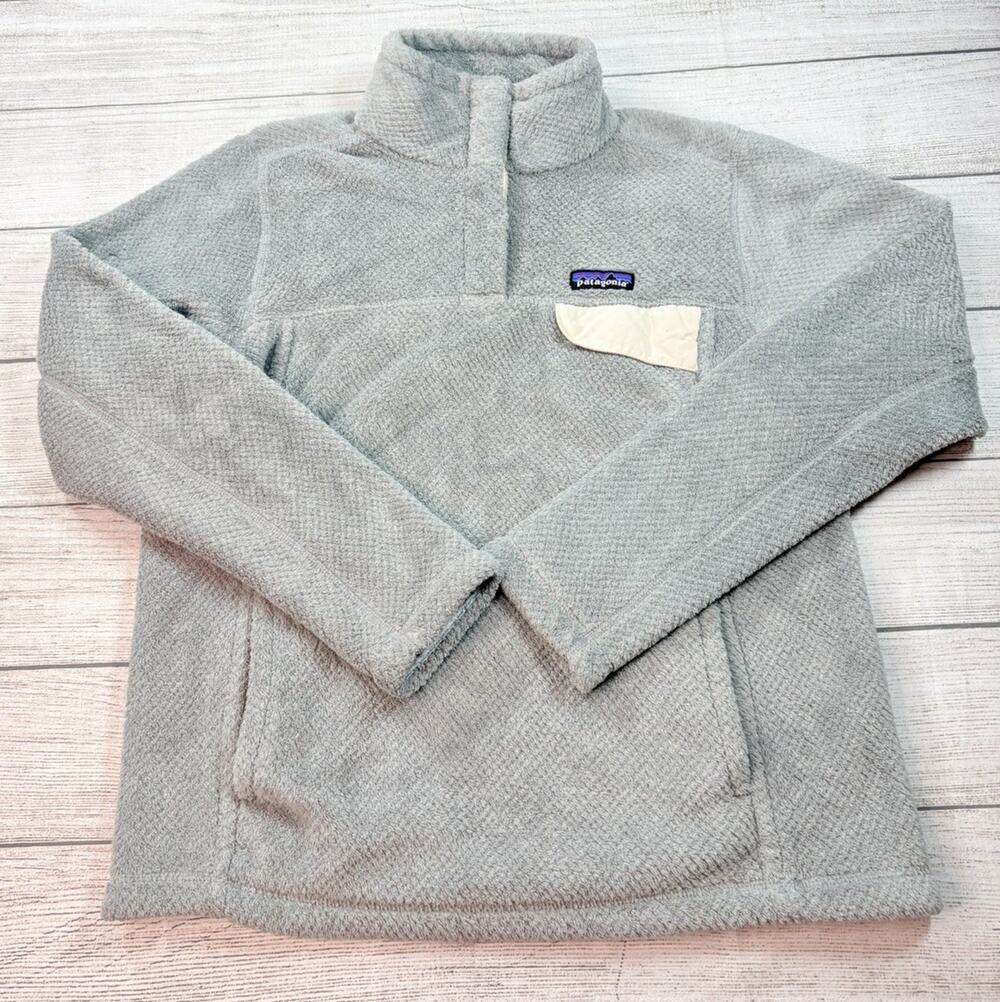 Patagonia Women’s Re-Tool Half Snap Polartec Fleece Pullover Gray Size M